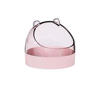 Rudiaoa Hamster Eating Bowls Anti-Slip Base Pet Candy Color Dish Half-Covered Dome Design Food Water Feeding Tools Bowl For Food For Water Bowls Small