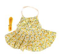 Rudiaoa Pet Dress Comfortable Small Animal Harness Vest And Leash Set Escape-Proof Cute Adjustable Costume For Guinea Pigs Harness And Leash Set For Walking Escape-proof Holiday Dress Girl