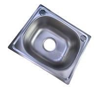 Rudiaoa Stainless Steels Square Kitchen Sinks Bathroom Hand Wash Basin Sink Single Bowl Dish Washing Sink Dishwashing