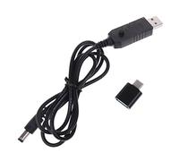 Rudiaoa USB To 9V 12V Power Cable For Router TypeC To DC5.5x2.1mm Charging Cable Power Cord Plug- LED Display