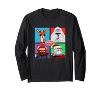 Rudolph and Friends Pop Art Portraits Retro Christmas Long Sleeve T-Shirt