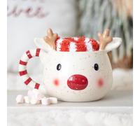 Rudolph Reindeer Mug and Sock Set - Christmas Gift Boxed