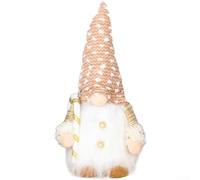 Rudolph Reindeer Plush Hat with Integrated LED Lights and Present for Seasonal Display Use in Homes and Retail Settings (A)