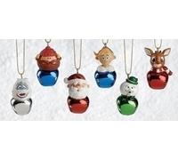 Rudolph, Yukon Cornelius, Santa Claus, Sam Snowman, Hermie, Abominable Snow Monster Jingle Buddies Christmas Ornaments