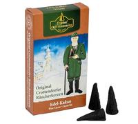Rudolphs Schatzkiste Incense Cones Incense Cones with Elegant Cocoa Fragrance in Black Colour W x H x D 6 x 11 x 2 cm Scented Candles Incense Cones Chocolate Fragrance Aroma Gel Crottendorfer Cocoa