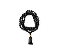 Rudra Centre Black Agate Mala-108+1 Beads (Size: 8 mm), All Size, Diopside