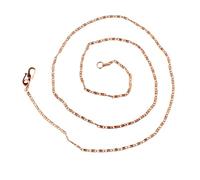 Rudra Empire Pure Copper Chain Necklace for Men & Women - Oxidized Copper Oval Link Chain Handmade Vintage Style Copper Jewelry Necklace - 20 Inch