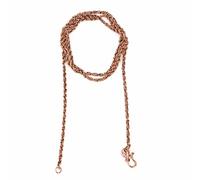 Rudra Empire Pure Copper Rope Chain Necklace for Men & Women - Twisted Copper Link Necklace with Hook Clasp, Durable Pendant Chain - 20 Inch