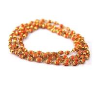 RudraGallery Rudrani Mala Golden Plated रुद्राणी की माला Rudarani Malaa Original Certified रुद्राक्ष की माला गले में पहनने के लिए महादेव जी की Japa Mala Blessed Shiva for Men