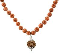 Rudraksha Mala 108 Beads Original With 6 Mukhi Rudraksha Nepali Bead Pendant Silver Capping Beautiful Brown Mala Indonesia Rudraksha Mala 5 Mukhi Indonesia Java Rudraksha Mala 108 Beads For Jaap Pooja