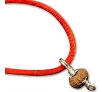 Rudrashiv Blessing 13 Mukhi Rudraksha from Indonesia/Loose Bead Lab Certified/Thirteen Mukhi Indonesian Rudraksha Size 10mm-12mm/ Lord Kamadeva/Tiny/Pendant in Pure Slver