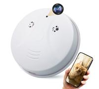 RUDTAR Spy Camera WiFi Hidden Smoke Detector, 1080P FHD Indoor Camera Wireless with Phone APP, Night Vision, Motion Detection for Home Security