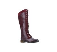 'Rudy' Leather and Suede Long Boots Hush Puppies Burgundy 5