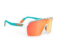 Rudy Project Spinshield Sunglasses - Multilaser Lens - White / Water Matte / Orange Lens