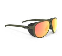 Rudy Project Unisex STARDASH Olive Matte Multilaser Orange Sunglasses, OLIVE MATTE, 63