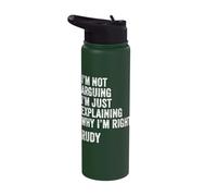 Rudy Quote Funny Birthday Custom Name Idea Engineer Stainless Steel Insulated Water Bottle