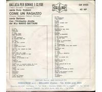 Rudy Rickson Barbara - Ballata Per Bonnie E Clyde / Come Un Ragazzo [7-inch Record]