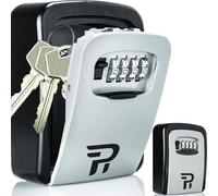 RUDY RUN Key Lock Box for Outside - Wall Mount Lockbox for House Keys Outdoor - Combination Key Hiders to Hide a Key - Waterproof Key Safe Storage Lock Box