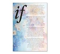 Rudyard Kipling "If" Poem Art Print - Various Sizes. Art Print Poster - Wall Art If you can keep your head when all about you - Kipling Poem (Floral 1, 5x7)