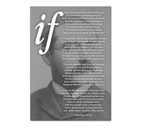 Rudyard Kipling "If" Poem Art Print - Various Sizes. Art Print Poster - Wall Art If you can keep your head when all about you - Kipling Poem (Kipling, 50x70cm)