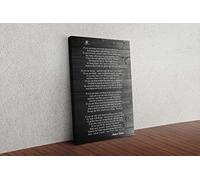 Rudyard Kipling If Poem Framed 12x8 inch Canvas Picture Motivational Wall Art Print For Home Living Room Dining Room Decor (12x8 inch)