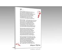 Rudyard Kipling If Poem Motivational Framed Canvas Wall Art Picture Print Home Living Room Dining Room Decor