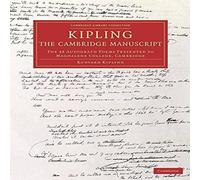 Rudyard Kipling Kipling: The Cambridge Manuscript Paperback Book Rudyard Kipling Multicolor