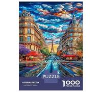 Rue De Rivoli Jigsaw Puzzles, 1000 Pieces Impossible Puzzle Challenge Toy for Adults& Kids Age 12 Years Up 38x26cm/1000pcs