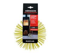 RUECAB - Chimney Sweep Hedgehog, Sweeping Brush - with Standard M12mm Female Thread Ring - Synthetic bristles - Suitable for unsheathed ducts and Drain clearances - Ø200mm