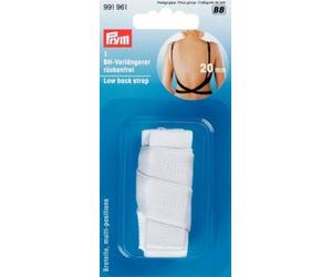 Rueckenfreier Bra Straps Extension 20mm Wide White 991961 Prym