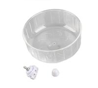 Rueda para hámster Rueda para correr para hámster transparente silenciosa de 6,7 pulgadas para mascotas pequeñas Gerbos de oso dorado Material PS Jaula ultra silenciosa Ejercicio