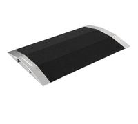 Ruedamann Bridge Threshold Ramp L15.7'' x H1.6'' with Supporting Frame and Non-Slip Surface,Ramp for Wheelchairs, Stairs,Vans, Steps(NBR40)