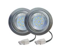 ruehalf 2-Pack Kitchen Smoke Exhauster Light 1.5W 230V 68mm Range Hood Light Stove Hood Lamp Smoke Vent Extractor Light White 6000K