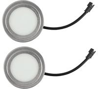 ruehalf 2-Pcs DC 12V 1.5W Range Hood Bulb with SM Socket, Sturdy Stainless Steel Undercabinet Closet LED Light Kitchen Stove Appliance