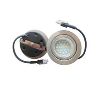 ruehalf 2Piece Cooker Hood Bulb LED 2.5W 220-240V for 60mm Hole Kitchen Under Cabinet Closet Lighting 20W Halogen Bulb Equivalent(Warm White 3000K)