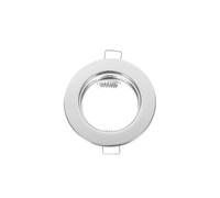RUEHALF 6pcs Ceiling Lamp Shell Recessed Light Cover Trim Iron Material Durable Versatile MR16 GU10 Spotlights Easy Installation Multiple(Silver)