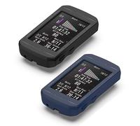 RuenTech Case Compatible with Bryton Rider 750 Protective Case, Soft Silicone Protective Case for Bryton Rider 750 Bicycle Computer Accessories (Black + Blue)