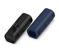 RuenTech Case Compatible with Garmin Varia UT800 Protective Case, Soft Silicone Protective Case for Garmin Varia UT800 Bicycle Computer Accessories (Black + Blue)