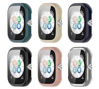 RuenTech Case Compatible with Honor Choice Protective Case, with Scratch-Resistant Screen Protector, Hard PC Protection for Haylou Watch Smartwatch Accessories (Pack of 6)