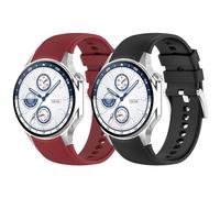 RuenTech Compatible with OnePlus Watch 2/Watch 3/Watch 2R Wristband, Soft Silicone Wristband for Oppo Watch X/Watch X2 Watch Band, Silicone