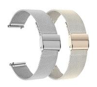 RuenTech Metal Watch Strap Compatible with GRV FC1 Bracelet, 19 mm Stainless Steel Bracelet for GRV FC1 Bracelet for Men and Women, Mittelgroße, Stainless Steel, No Gemstone