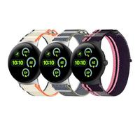 RuenTech Nylon Strap Compatible with Google Pixel Watch 3 41 mm/2/1, Men and Women, Nylon Loop Adjustable Replacement Strap Bracelets for Pixel 3 41 mm/2/1, 5.5-8.7 inch, Nylon, No Gemstone