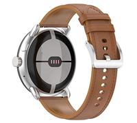 RuenTech Soft Genuine Leather Strap Compatible with Google Pixel Watch 3 41 mm, Watch Strap Replacement Strap for Google Pixel Watch 3 41 mm 2024 Smartwatch Accessories