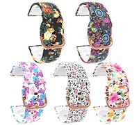 RuenTech Strap Compatible with Huakua Replacement Strap for H2 Smartwatch, Soft Silicone Strap for Huakua H2 for Women, Size L