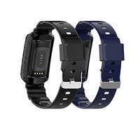 Ruentech Watch Strap for Fitbit Charge 5 Wristbands, Replacement Transparency Silicone Wrist Replacement Strap Compatible with Fibit Charge 4/Charge 3 Protective Case Sport Band (2C Colour)