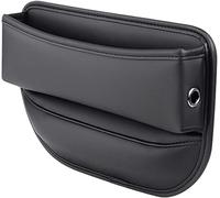 RUFD Car Seat Gaps Filler Organiser for Land Rover Range Rover Evoque/Range Rover Sport/Range Rover Velar, Seat Storage Box Leakproof PU Leather Car Console Side Pocket, Accessories,A Black