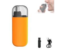 Rufenpurify Portable Nose Hair Trimmer, 2 in 1 Electric Portable Ear and Nose Hair Trimmers, Electric Noses Hairs Trimmer, Noses Hairs Trimmers for Men and Women (Yellow)