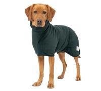 Ruff and Tumble Dog Drying Coat - Classic Collection | Fast-Drying Towel Coat & Dressing Gown with Hood (DS, Forest)
