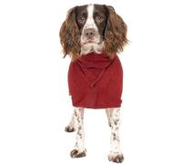 Ruff and Tumble Dog Drying Coat | Fast-Drying Dog Towel Coat & Dressing Gown with Hood (Rosehip - GMD)