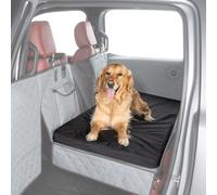 Ruff Liners Dog Bed for Car Back Seat Medium Black - As Seated on Shark Tank - Fits Medium Seat Extension - Non-Slip Base Waterproof Cover Machine Washable - Dog Mat for